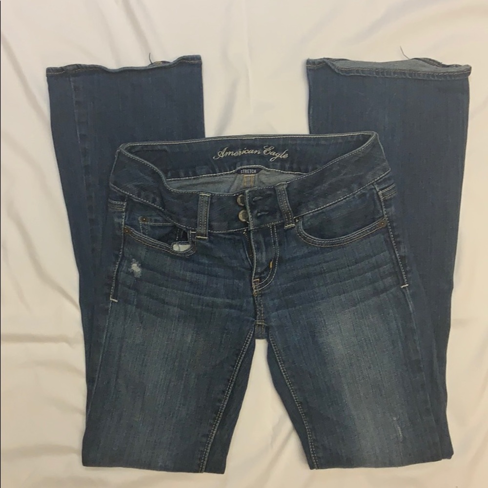 American Eagle stretch flare leg jeans